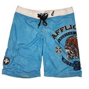 Affliction Men's Rebel Chief Board Shorts 34 Waist 10.5" Inseam